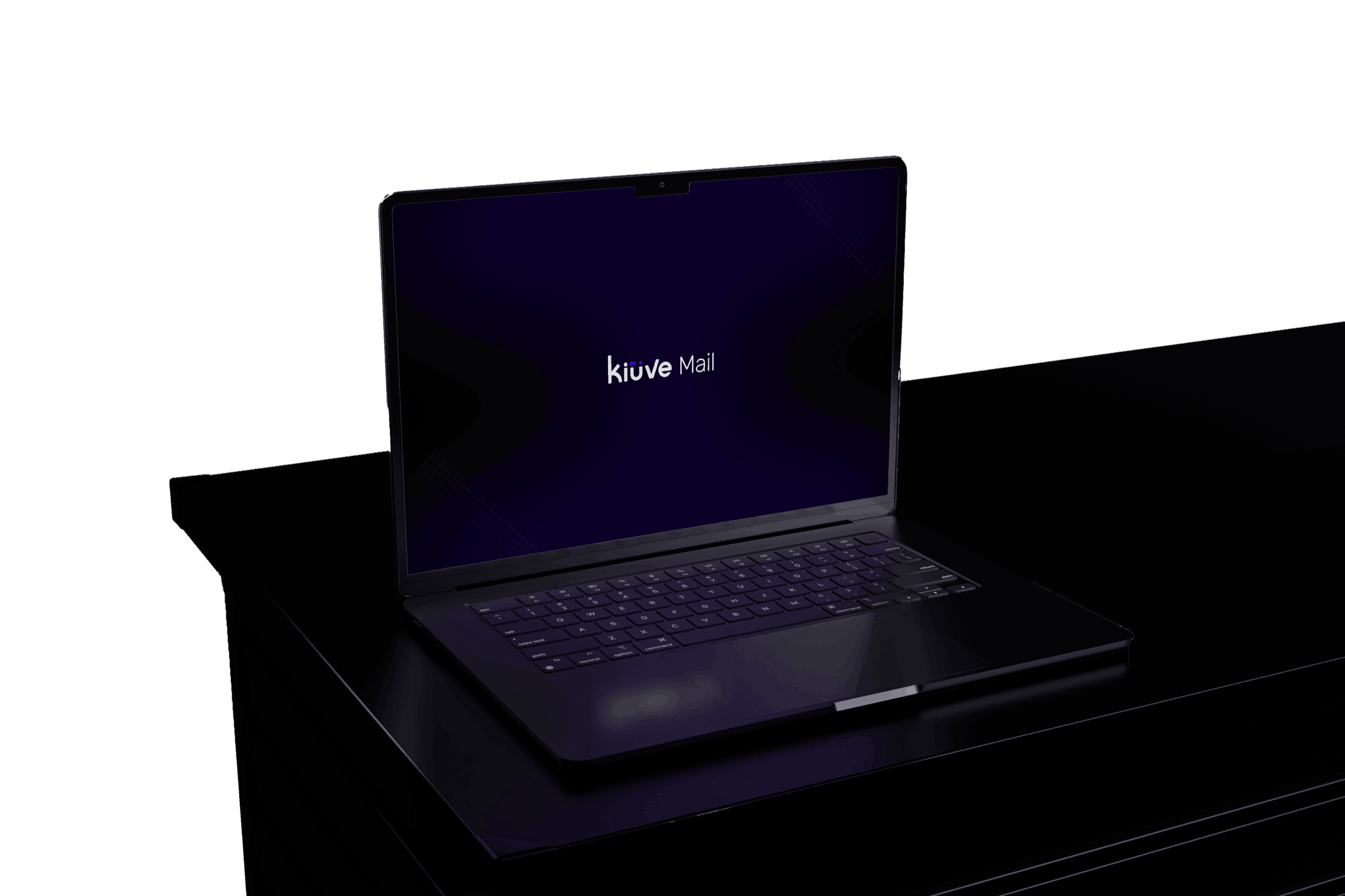 Kiüve Mail mostrado en una laptop Kiüve Mail mostrado en una laptop — referencia visual S6